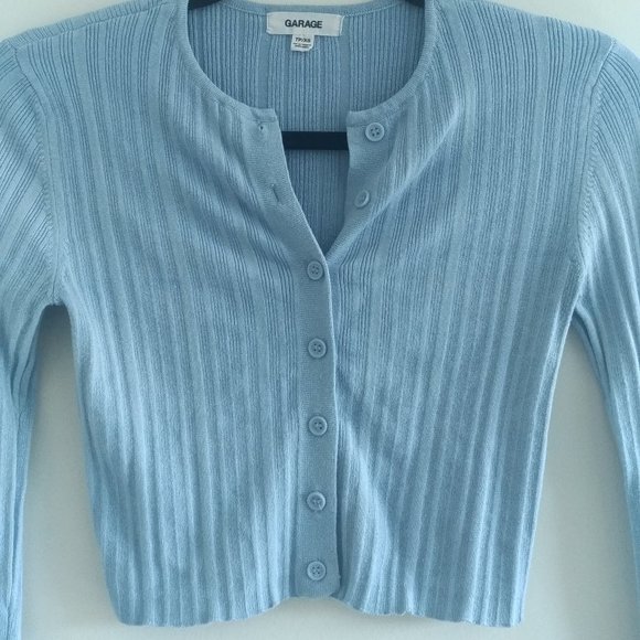 Cropped Button Down Cardigan - Picture 2 of 4